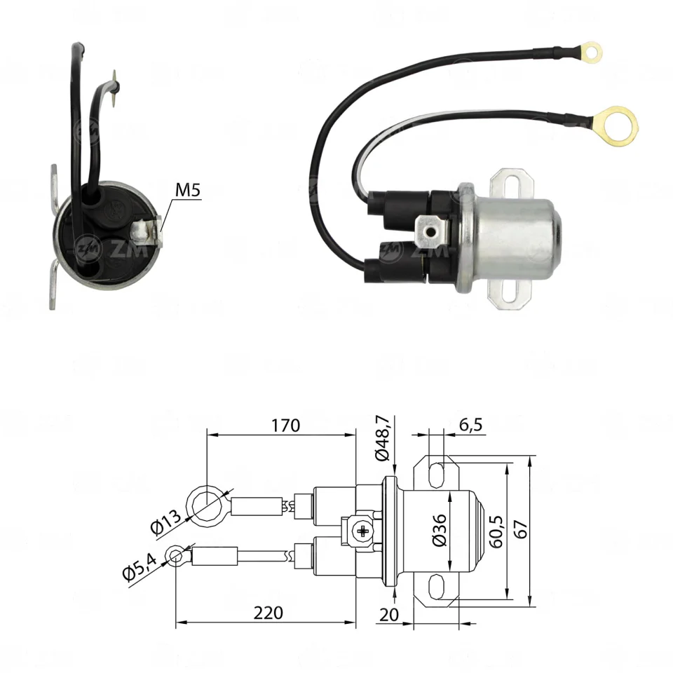 ZM-1-407 — Solenoides y Relés
