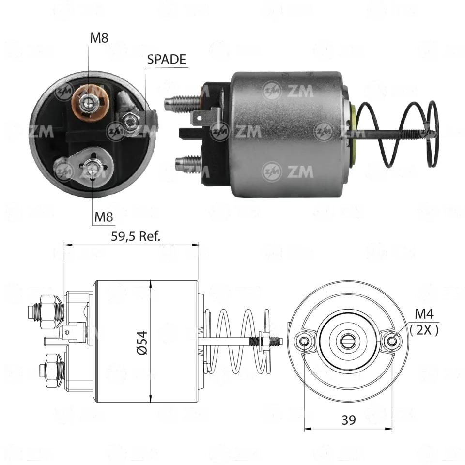 ZM-1-492 — Solenoides y Relés