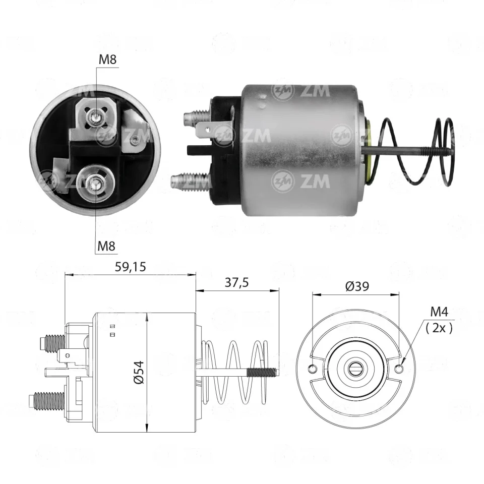 ZM-1-597 — Solenoides y Relés
