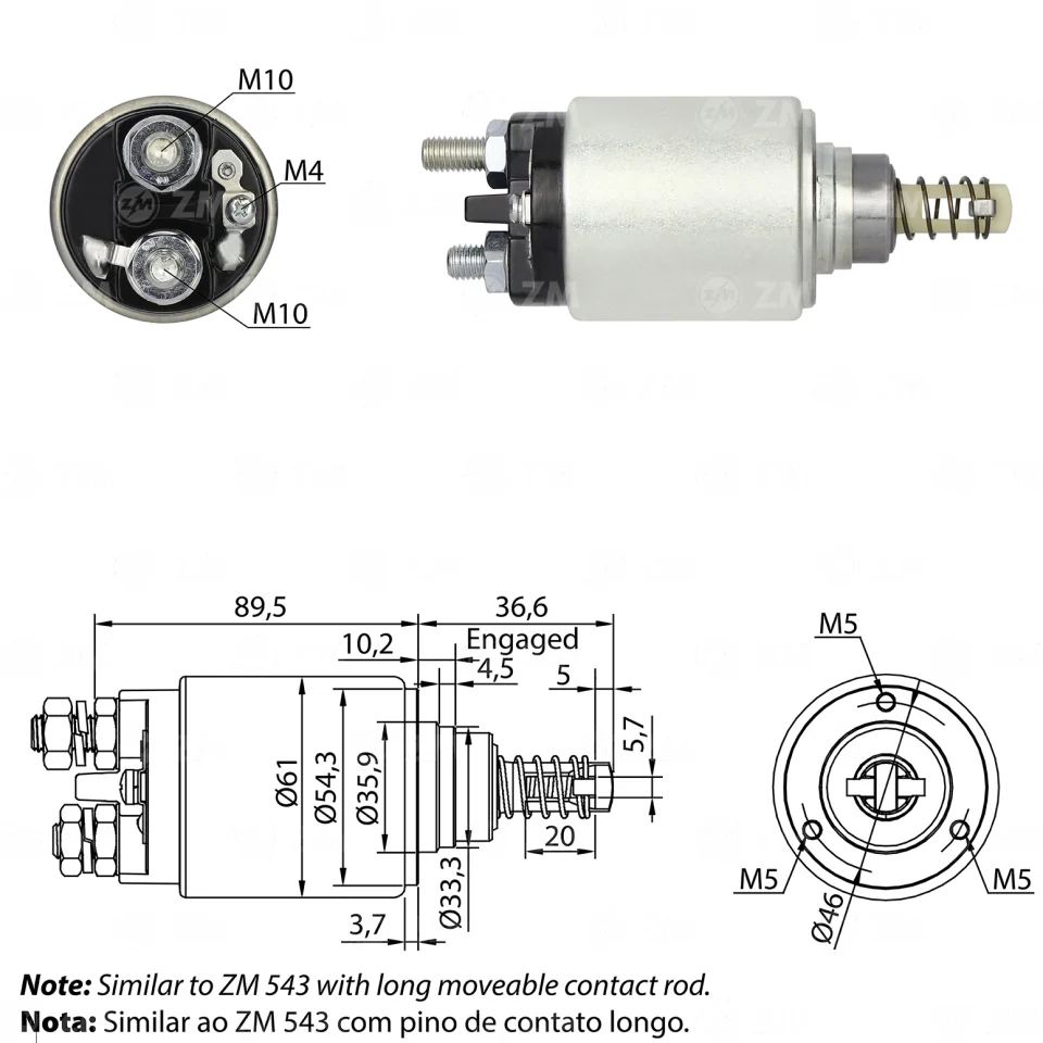 ZM-1-731 — Solenoides y Relés