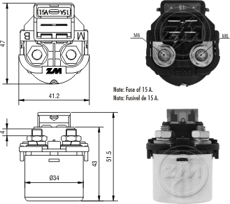 ZM-111 — Solenoides y Relés