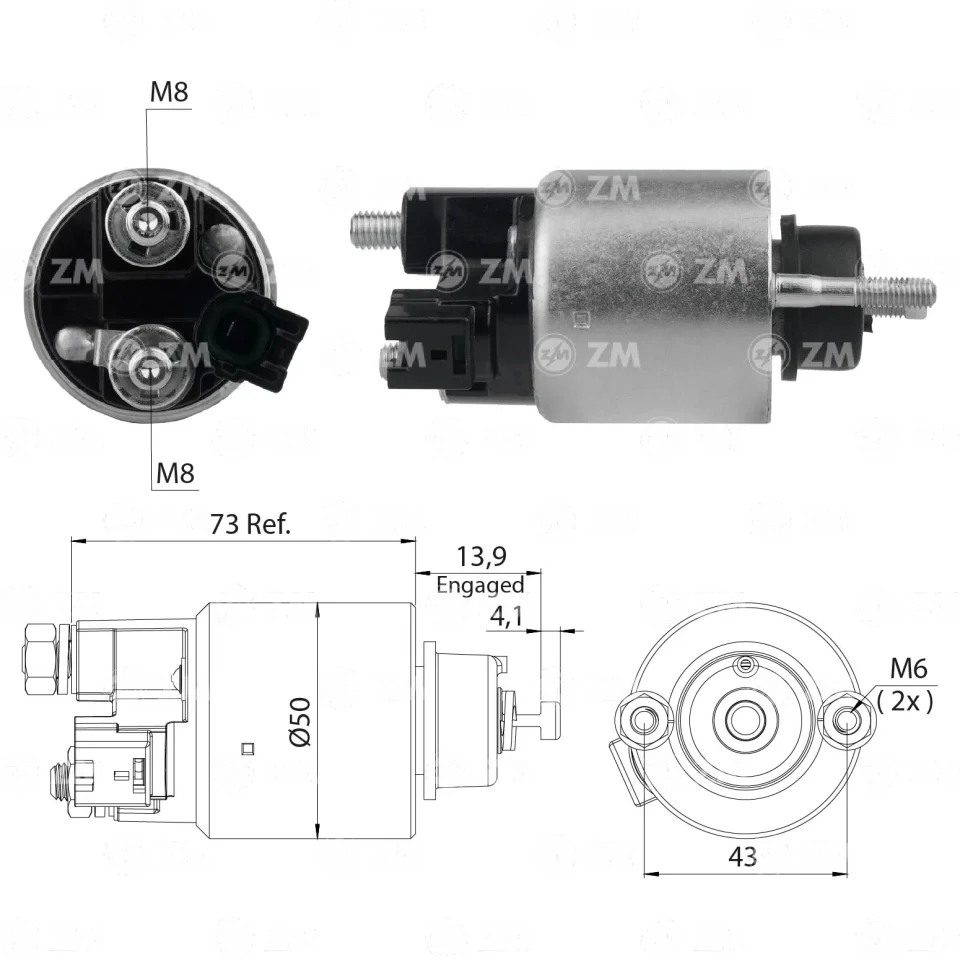 ZM-2-709 — Solenoides y Relés