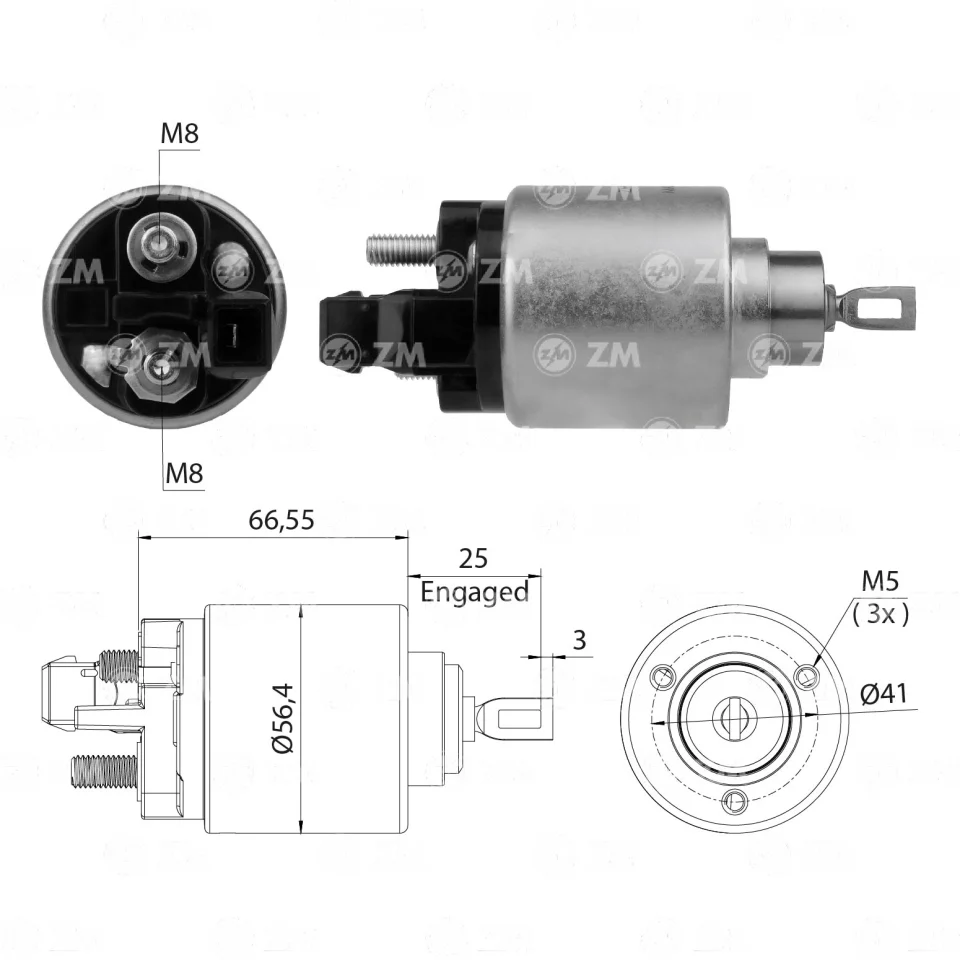 ZM-2-972 — Solenoides y Relés