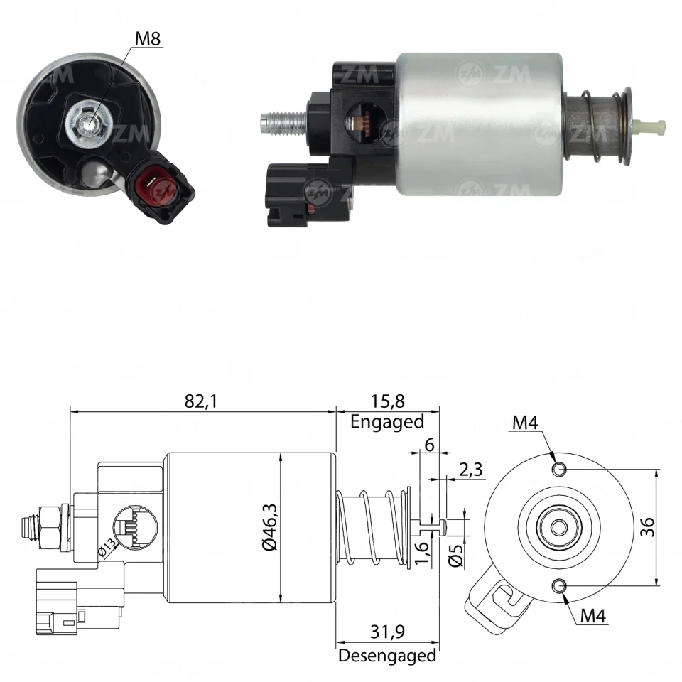 ZM-3-665 — Solenoides y Relés