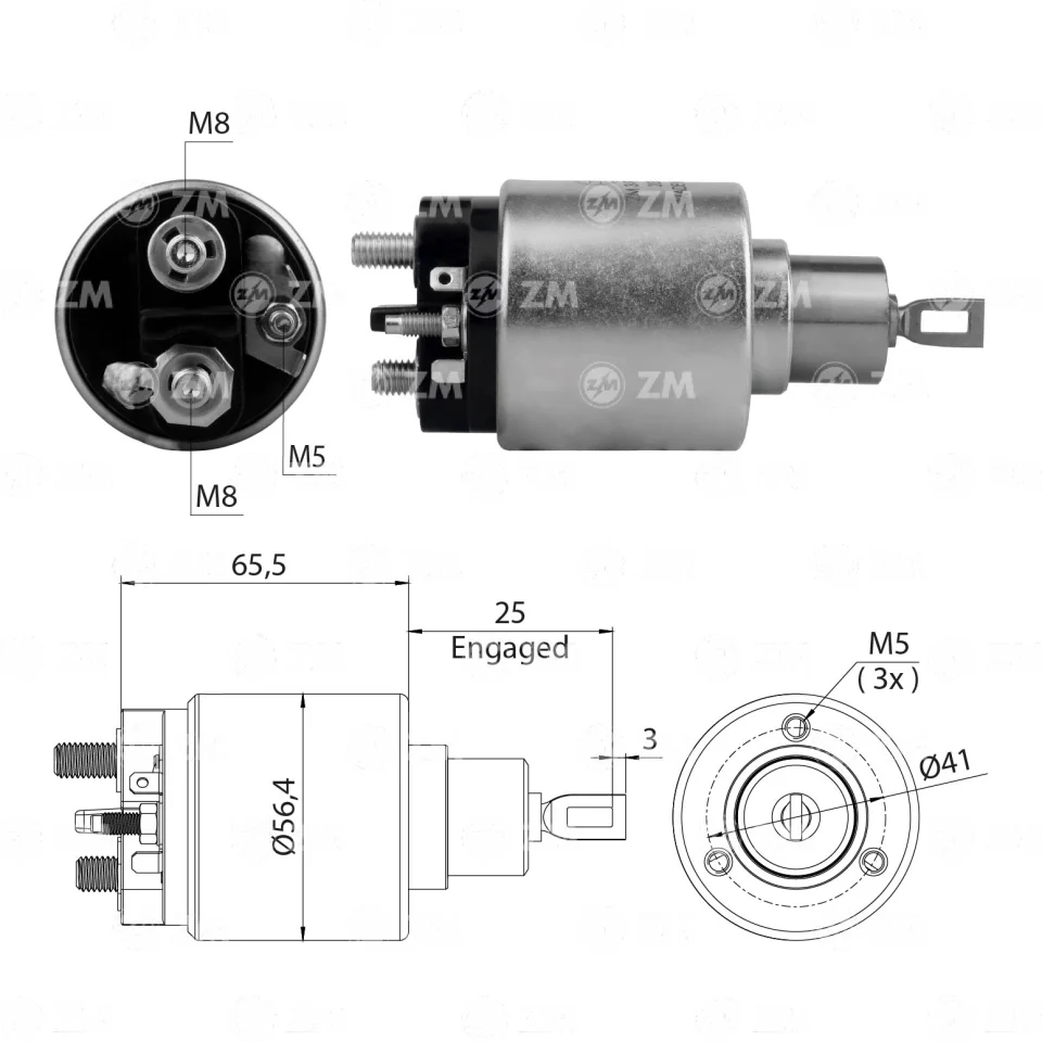 ZM-3-973 — Solenoides y Relés