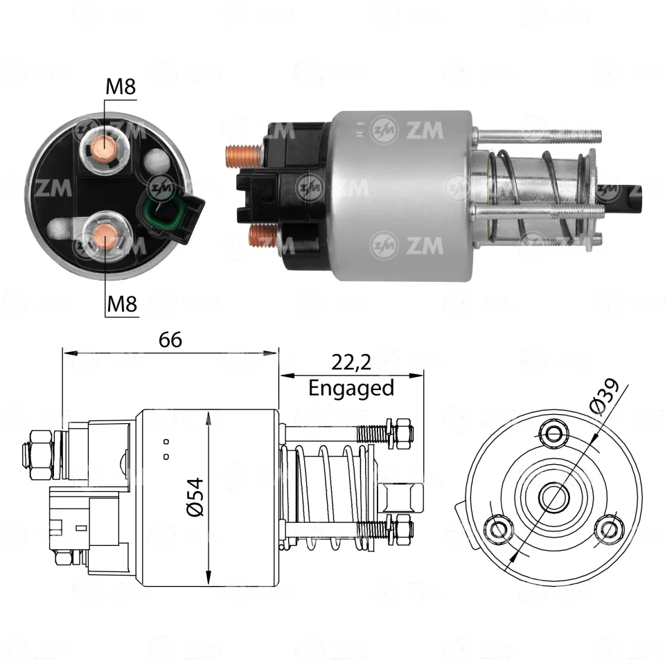 ZM-397 — Solenoides y Relés