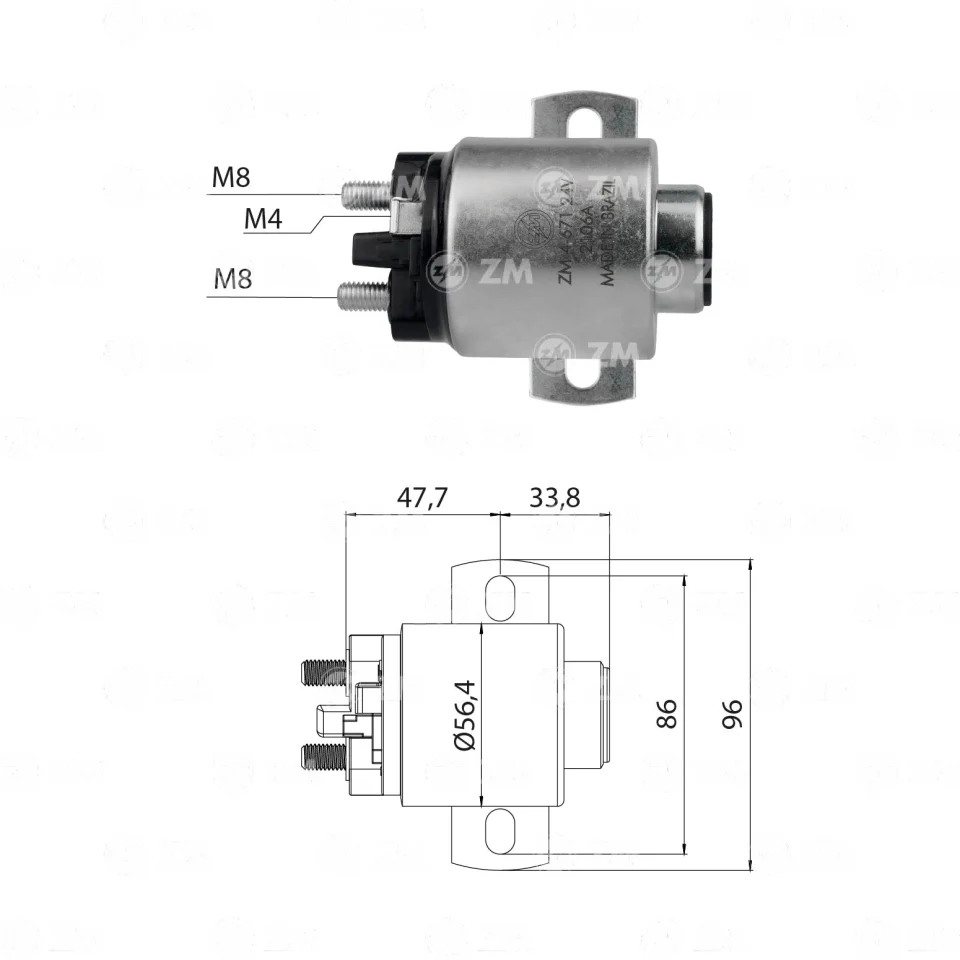 ZM-4-671 — Solenoides y Relés