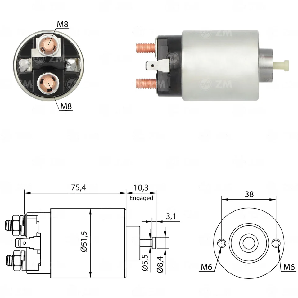 ZM-4-993 — Solenoides y Relés