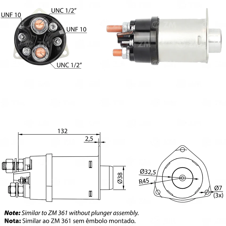 ZM-461 — Solenoides y Relés