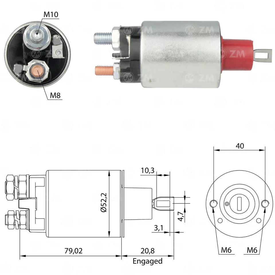 ZM-481 — Solenoides y Relés