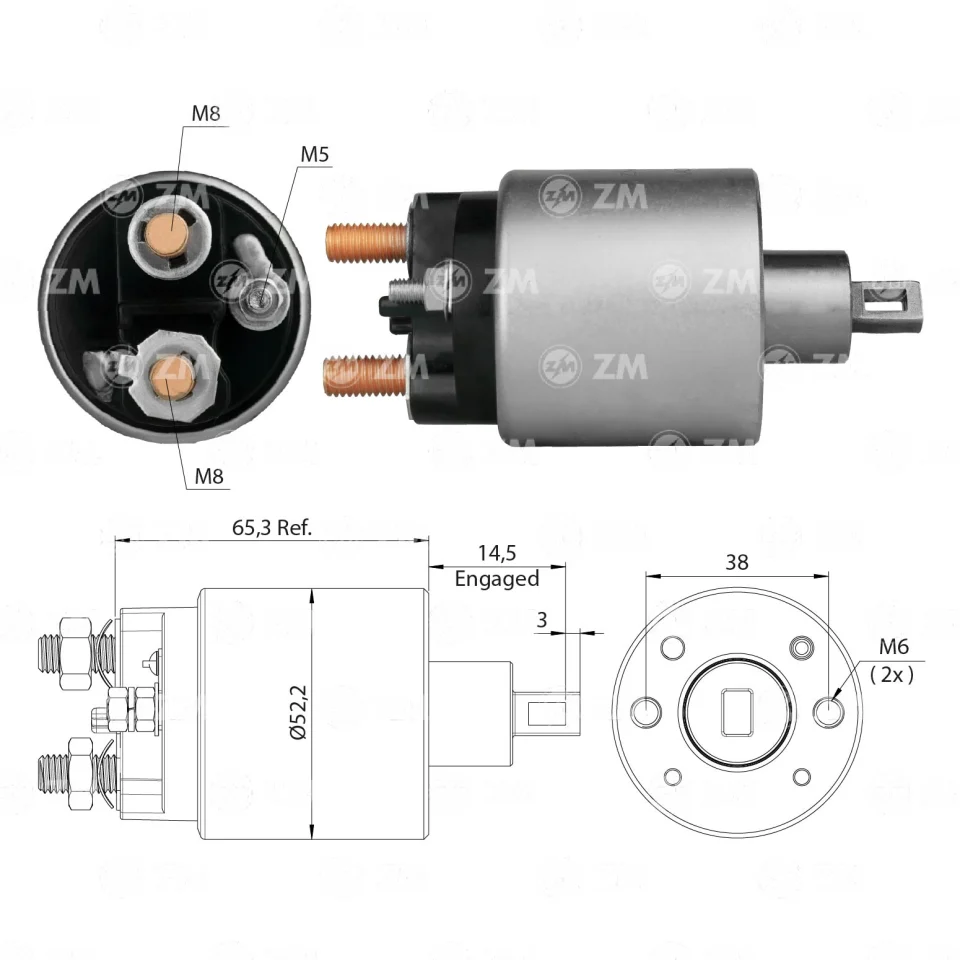 ZM-485 — Solenoides y Relés