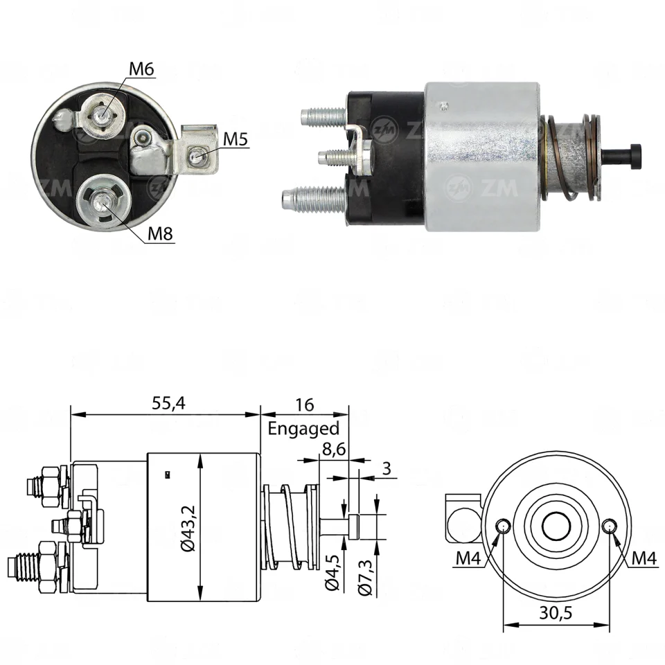 ZM-5-391 — Solenoides y Relés
