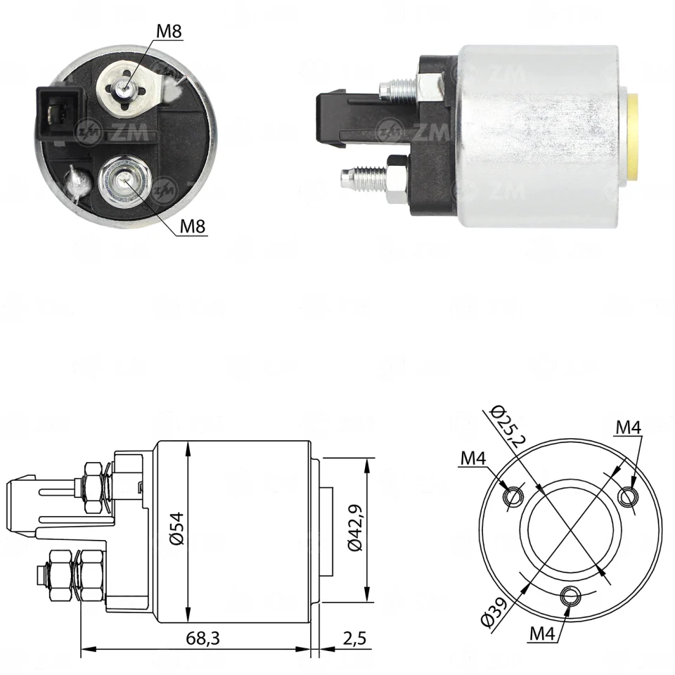 ZM-5-492 — Solenoides y Relés