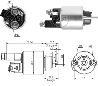 ZM-5-708 — Solenoides y Relés