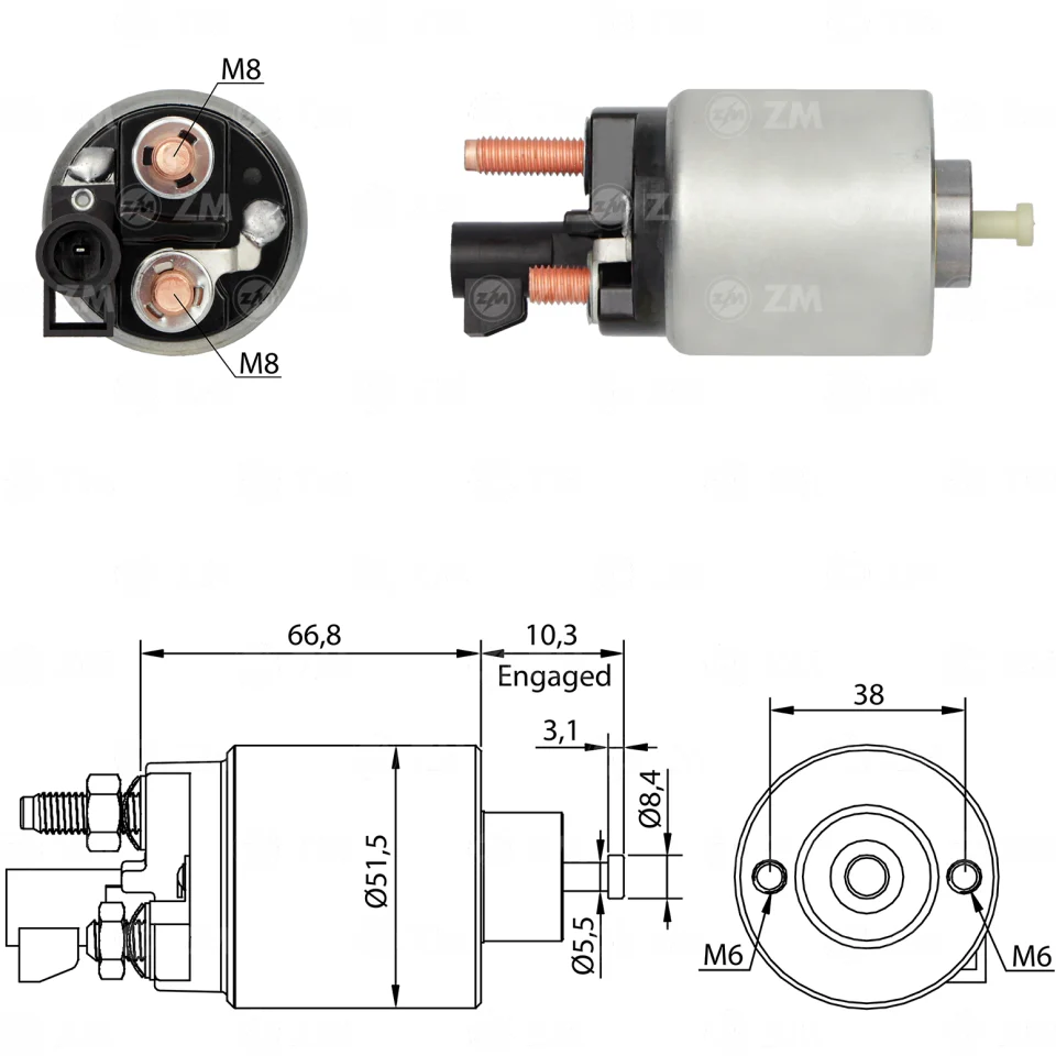ZM-5-995 — Solenoides y Relés