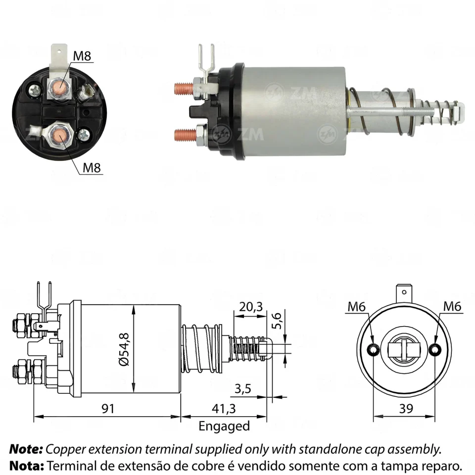 ZM-613 — Solenoides y Relés