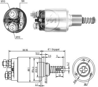 ZM-736 — Solenoides y Relés