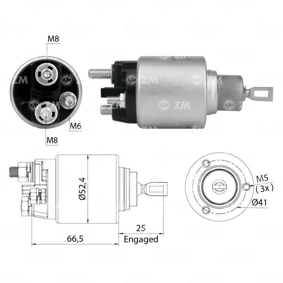 ZM-8-382 — Solenoides y Relés
