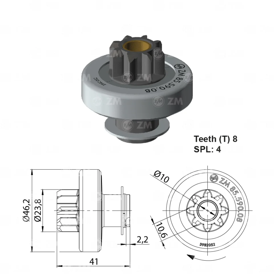ZM-85.590.08 — Impulsor de Arranque