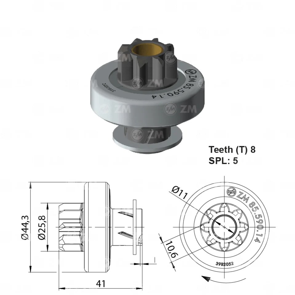 ZM-85.590.14 — Impulsor de Arranque