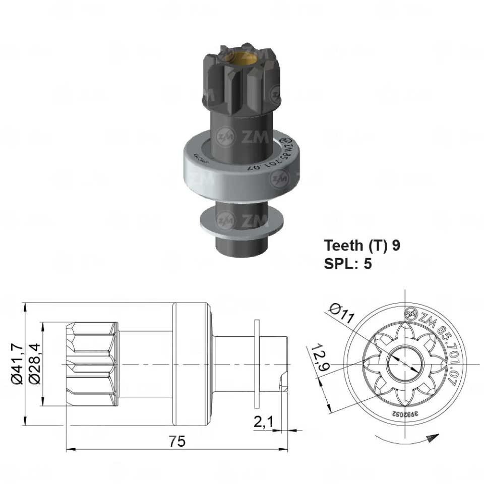 ZM-85.701.07 — Impulsor de Arranque
