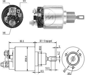 ZM-875 — Solenoides y Relés