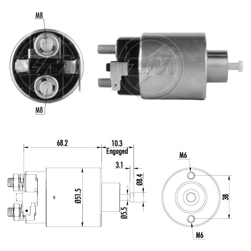 ZM-9-995 — Solenoides y Relés