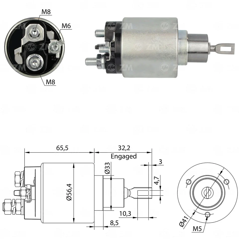 ZM-974 — Solenoides y Relés