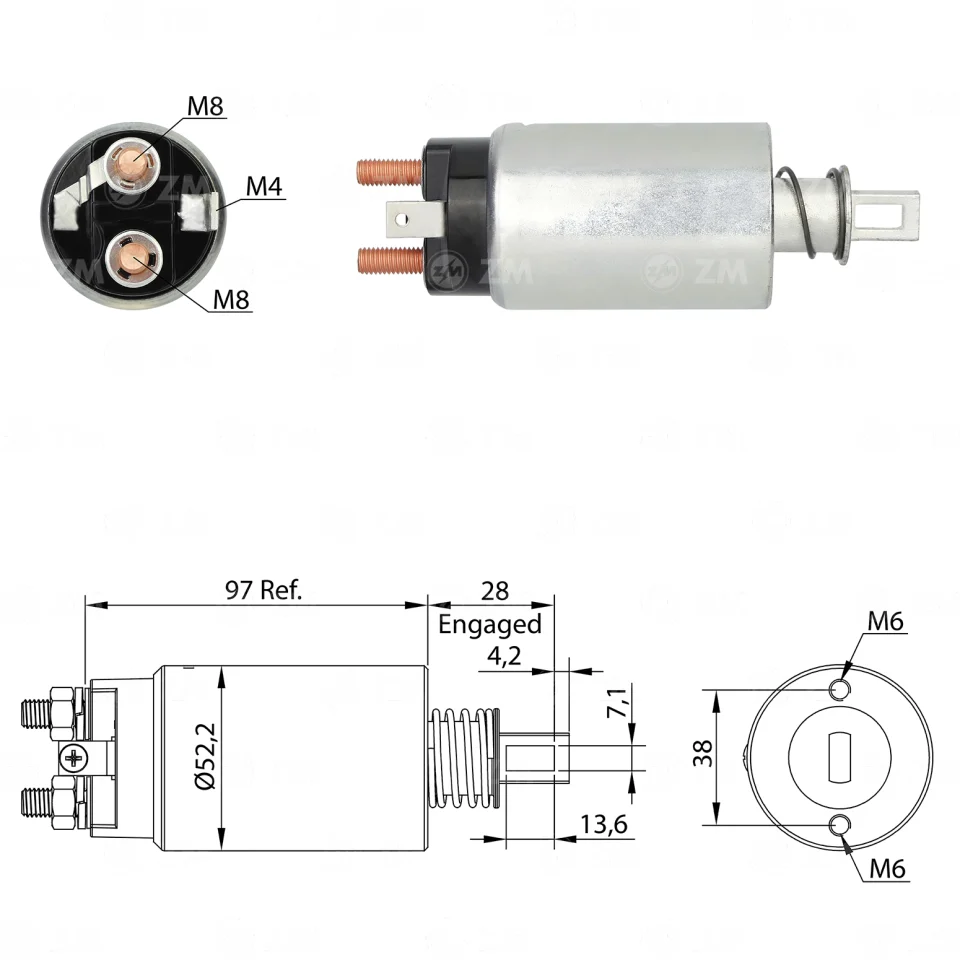 ZM-982 — Solenoides y Relés